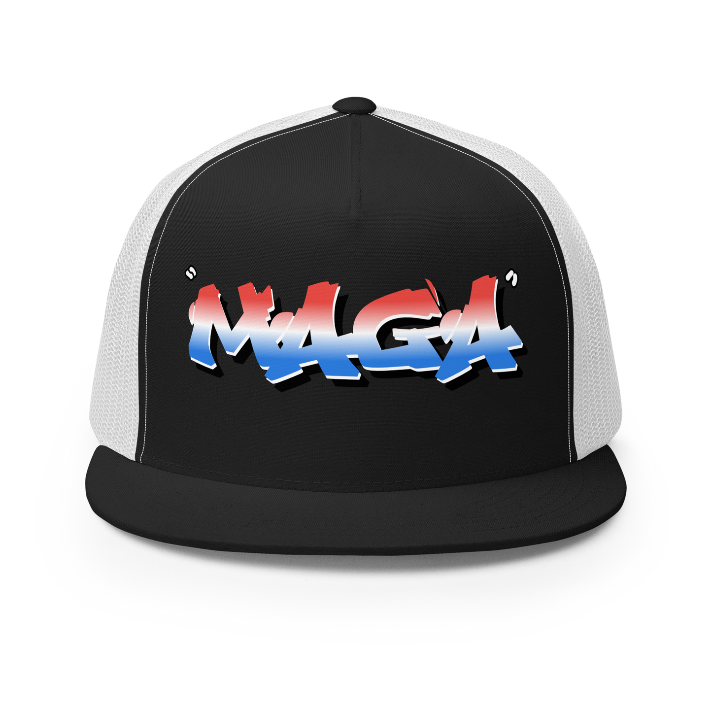 MAGA Graffiti Flat Bill Trucker Hat