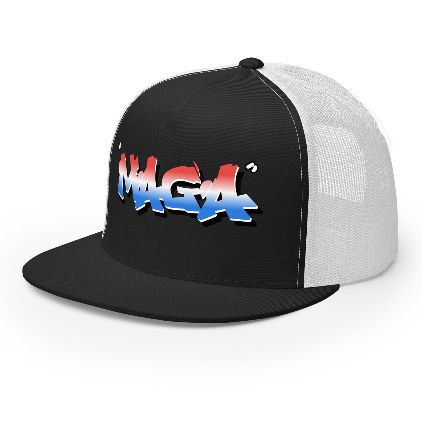 MAGA Graffiti Flat Bill Trucker Hat